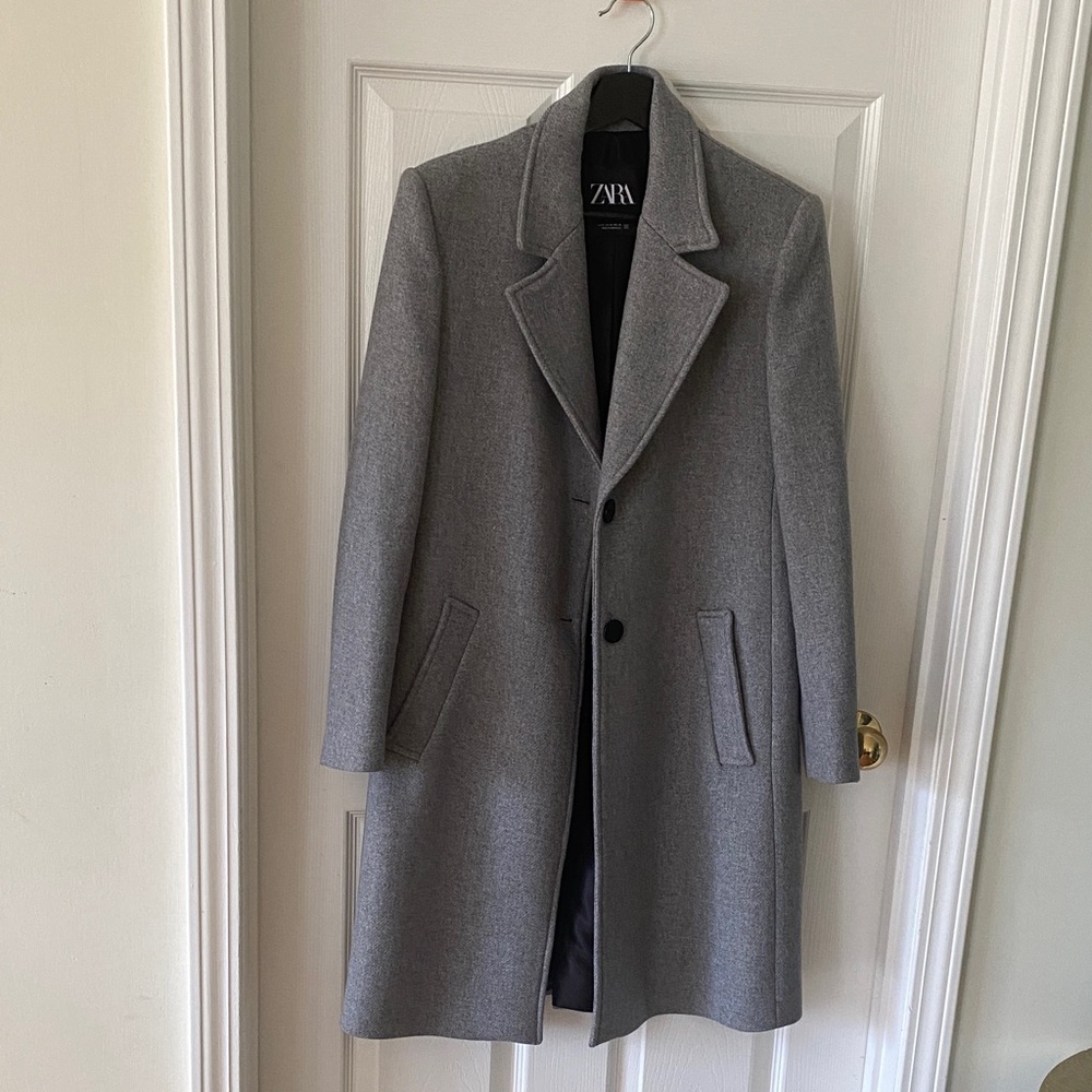 Zara Women’s Classic Gray Trench Coat